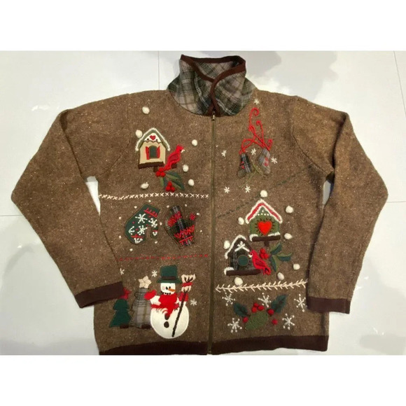 nutcracker christmas Design - full zip jacket - Women Size Small - Picture 1 of 12